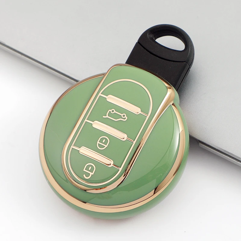 TPU Car Key Shell Fob Cover for BMW MINI COOPER S ONE JCW F54 F55 F56 F57 F60 CLUBMAN COUNTRYMAN Key Case Protector Keychain view 4