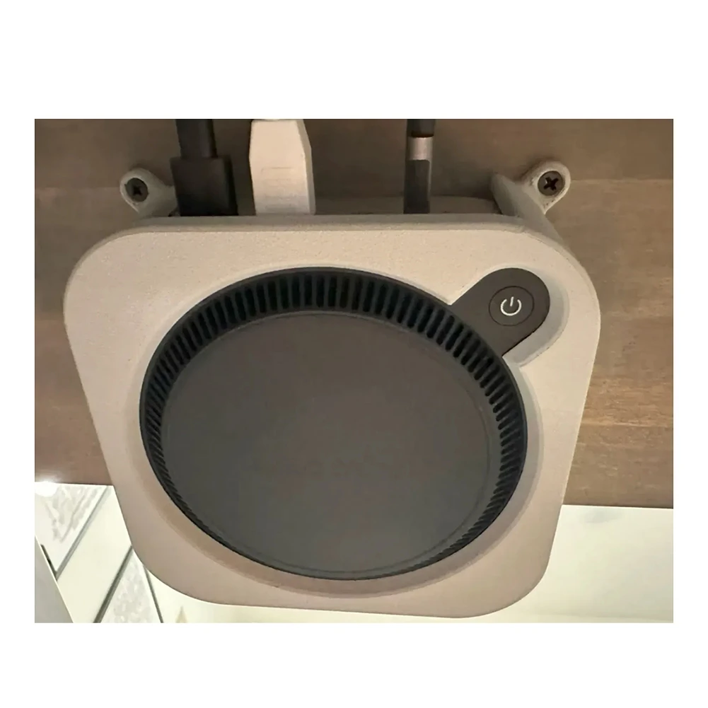 لـ 2024 Mac Mini Under Desk Stand - حامل M4/M4pro آمن، حافظة Mac Mini المضادة للسقوط، ملحقات أساسية لجهاز Mac Mini
