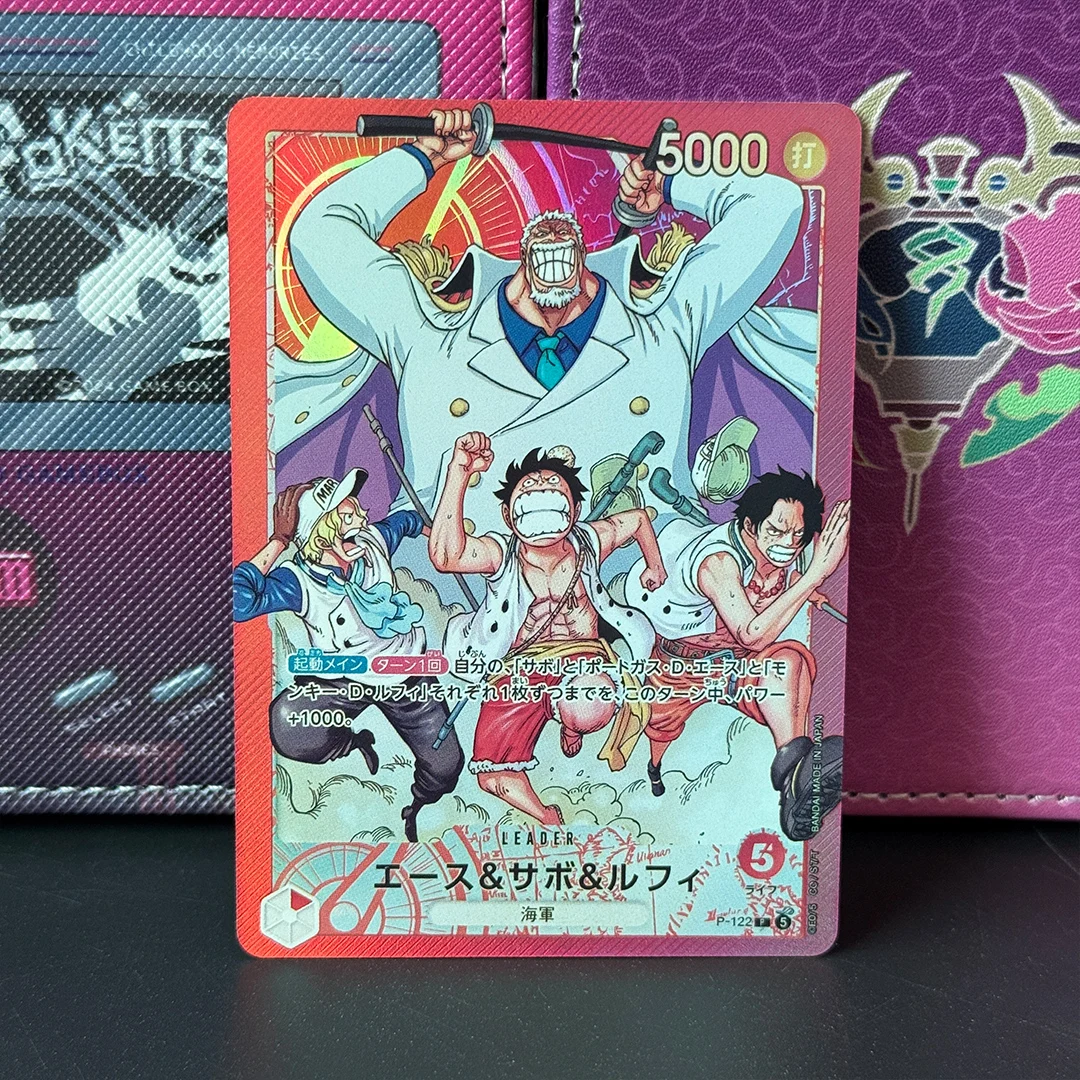 

Коллекционные карты DIY Proxy One Piece Card Game 4-5 2026: Эйс, Сабо и Луффи. Еженедельные карты OPCG по Weekly Shonen Jump. Классические аниме-игрушки.