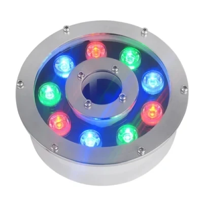 Colorful Underwater Light Pond LED Stainless Steel Underwater Fountain Lamp Marine Led Flood Lights 110v