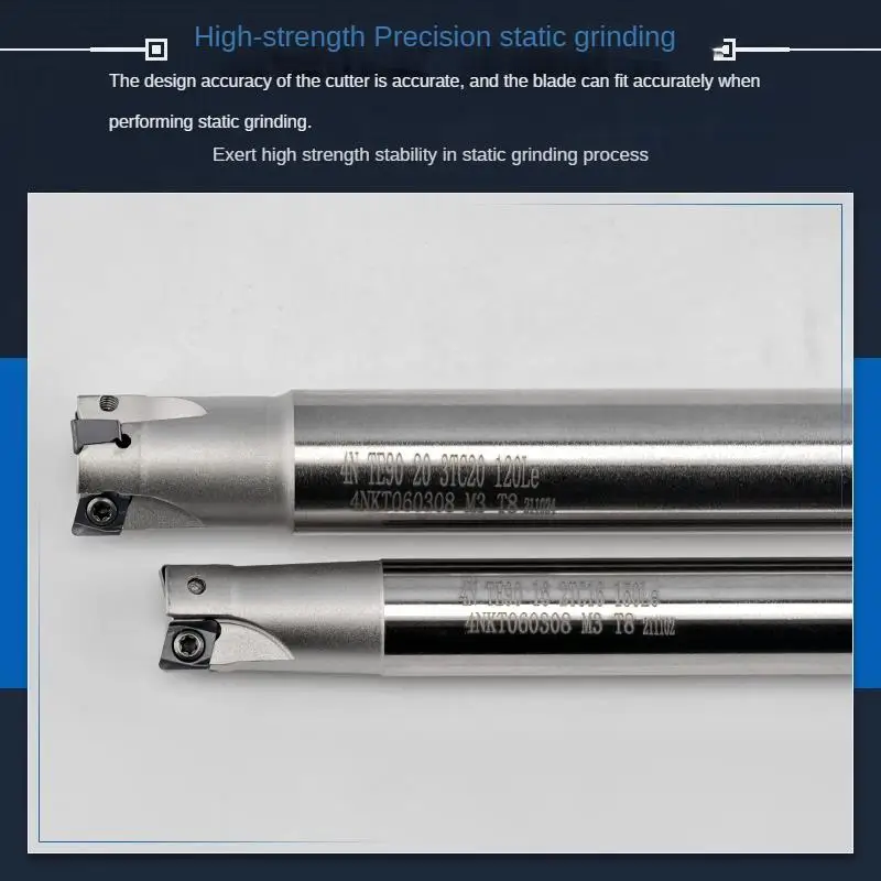 TE90 CNC fast feed milling cutter rob 90 degree right angle with large cutting depth and high efficiency,Install 4NKT060308 25