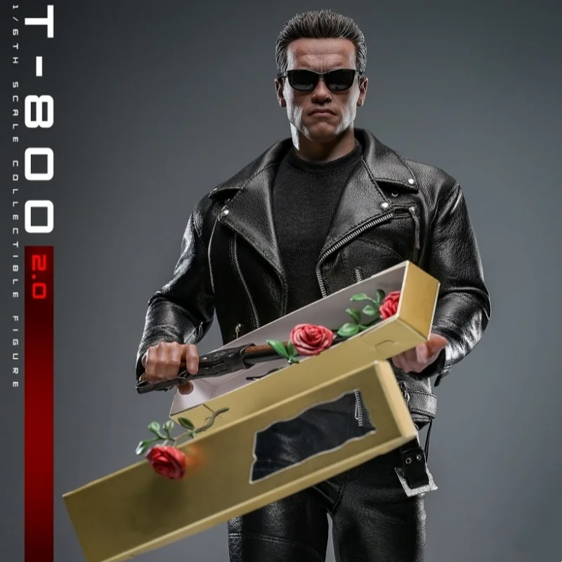 En Stock HOTTOYS HT 1/6 MMS795 Terminator 2: Día del Julio T800 Robot 2,0 versión dañada por batalla figuras de acción modelo coleccionable