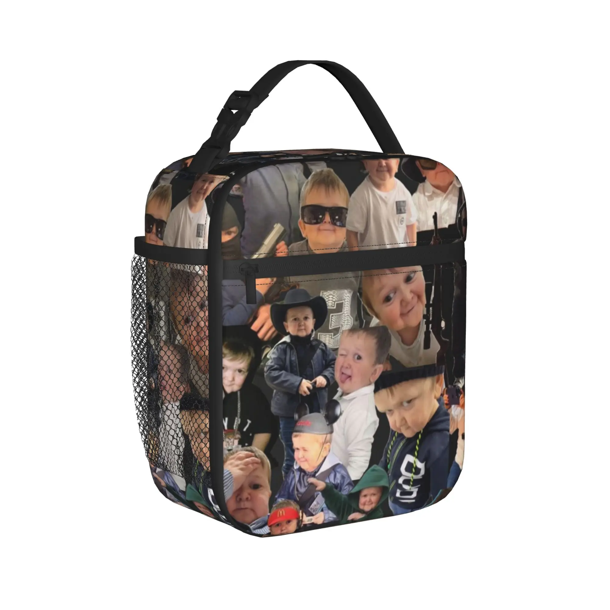 Hasbulla Hasbullah Thermal Insulated Lunch Bags for Office  Reusable Food Container Bags Men Women Thermal Cooler Lunch Box