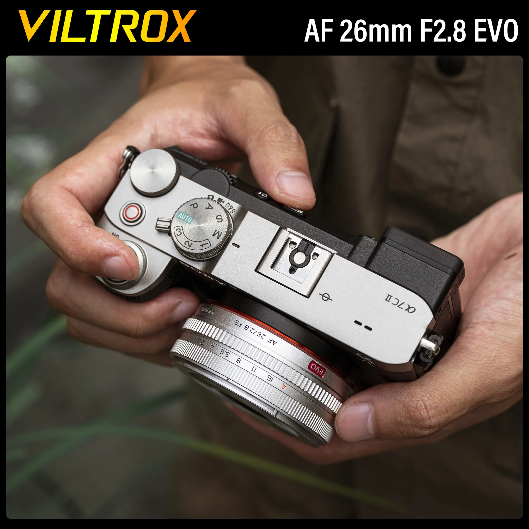Viltrox 26mm f2.8 EVO Full Frame Pancake Lens Camera Large Aperture Ultra Wide Angle Auto Focus for Sony A7C Nikon Z6 III Z5 III