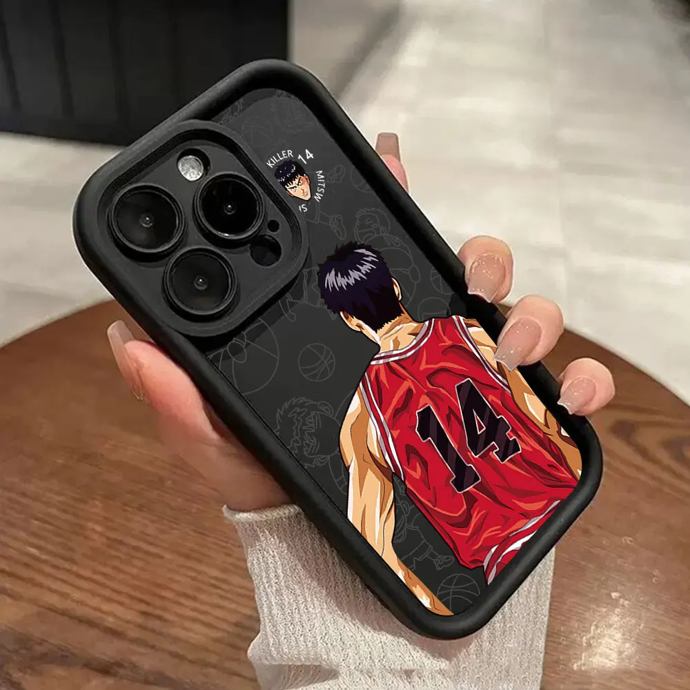 Lovely AnimeS Slam Dunk Phone Case For Xiaomi Redmi Note 14 13 12s 12 11 10 9s 9 8 7 Pro Plus 4G 5G Soft TPU Back Cover - view 3