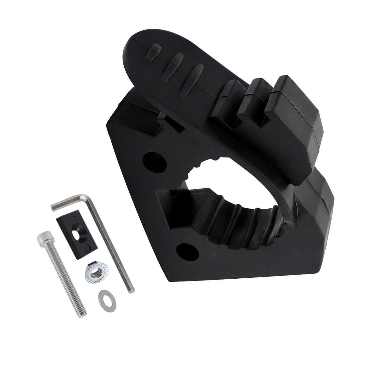 4Pcs Quick-Release Clamp Mount Rubber Clamp Grip Tool Equipment Holder 5 Step Adjustable Rack Overlanding Secure Mount ﻿Clamp