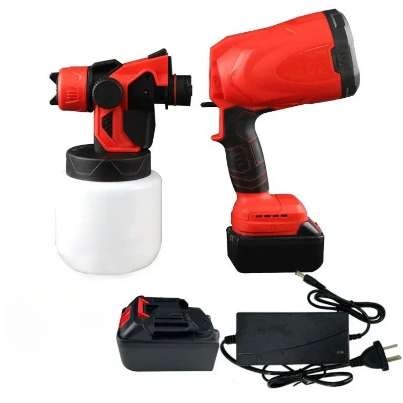 21V Lithium Battery Spray Gun High-voltage Spray Gun Handheld Portable Paint Gun Spray Electric