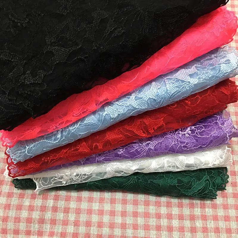 

20 ярдов/лот, 2026, Черно-синяя мягкая кружевная тесьма с вышивкой для бюстгальтеров, нижнего белья, вырезов, шитья, ручной работы