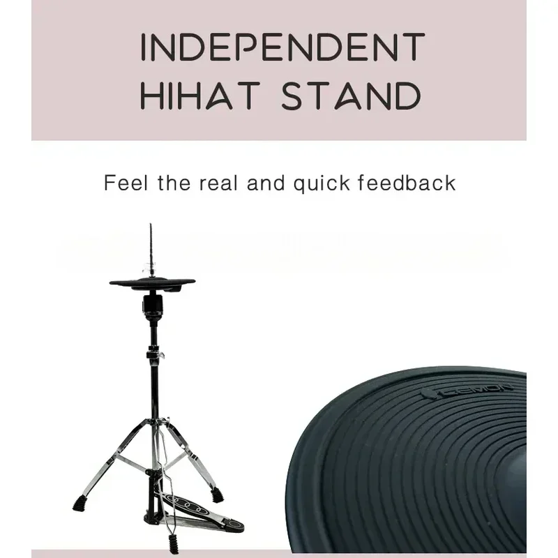 Applicable to Lemon Electronic Drum Cymbal Hi-Hat Sensor Set | Tripod Not Included