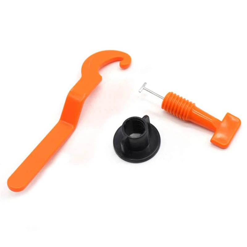 Fifty Piece Tile Installation Aid Leveler Flat Ceramic Floor Wall Construction Tool Reusable Leveling System Kit for Tile