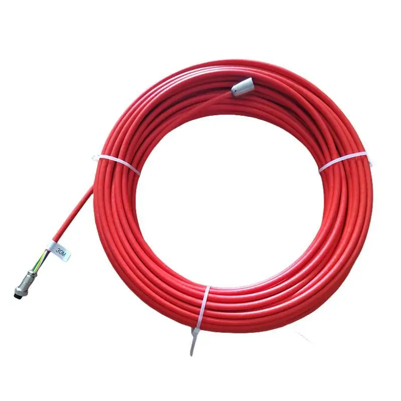 

20m 30m 50M cable 7mm Red Cables for Repair Pipe Inspection Video Camera,Drain Sewer Pipeline Industrial Endoscope System Cables