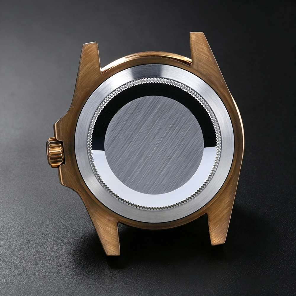 Vintage Tin Bronze Water Ghost Case Accessories 28.5-29mm Plate Suitable for NH35/NH36 Movement Sapphire Mirror