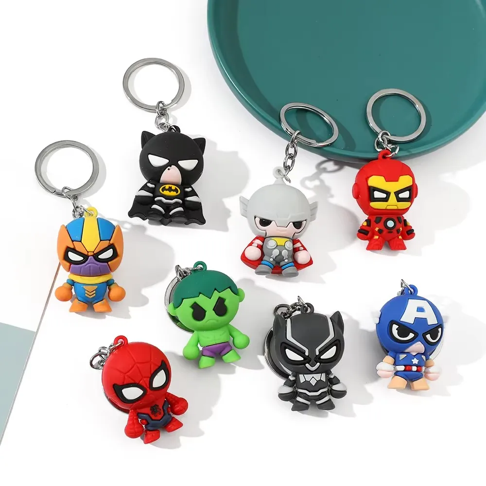 Porte-clés pendentif Marvel Smile Hero, Avengers, SpidSuffolk, Thor, MEDk, Wolverine, porte-clés pour sac à dos de voiture, accessoires de bijoux