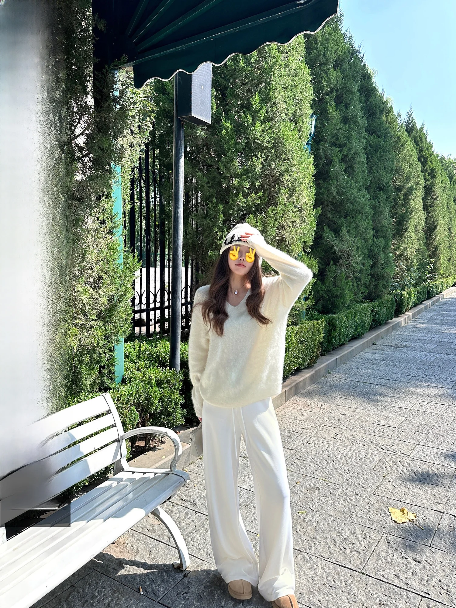 

Теплые широкие брюки Linngs из флиса с эффектом бархата, осенние повседневные брюки для женщин, длиной в пол, струящиеся, мягкие, из полиэстера