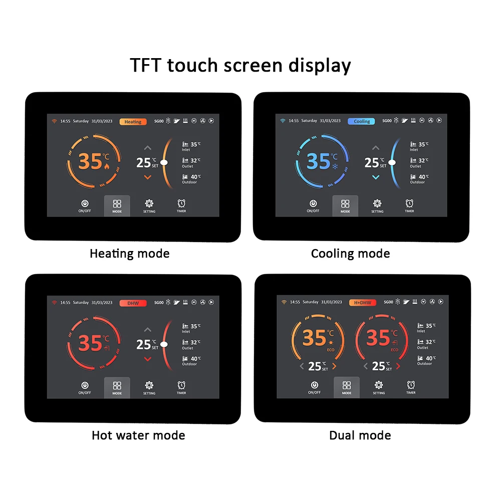 Commercial Inverter Heat Pump Multifunctional DC Inverter Heat Pump Controller Control Board