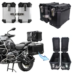 38L Motorcycle Side Box Saddlebag Aluminum Alloy Quick Release Waterproof Motorcycle Side Luggage Cases Tool Storage Box