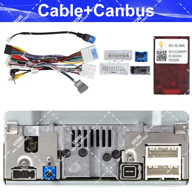 9 Inch UV Black 2Din Car Frame Fascia Panel Dashboard Cable Harness Car Accessories Fit For Nissan Juke 2011-2016 Android Radio image 3