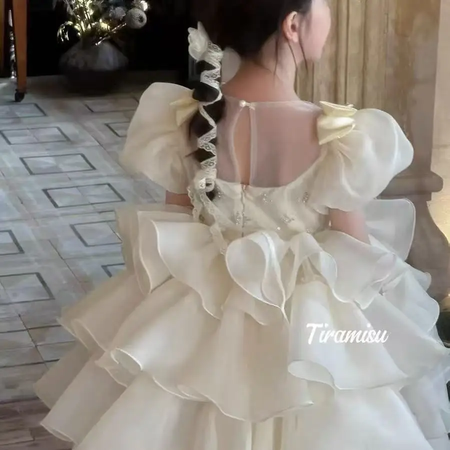 

Girl Princess Dress Summer 2026 New Fashionable Children's Stylish Puff Birthday Strap Girl Dress Fashion