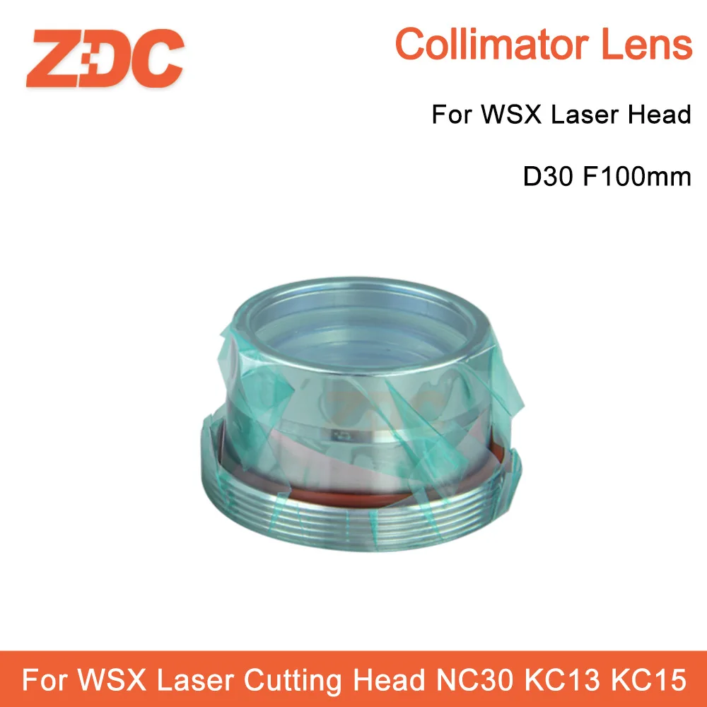 Imagem -02 - Zdc Fiber Laser Focus Lens com Suporte da Lente Cabeça de Corte a Laser Wsx D30 F100 F125 150 mm 4kw Wsx-gq-jt02 Kc13 Kc15 Nc30 Laser