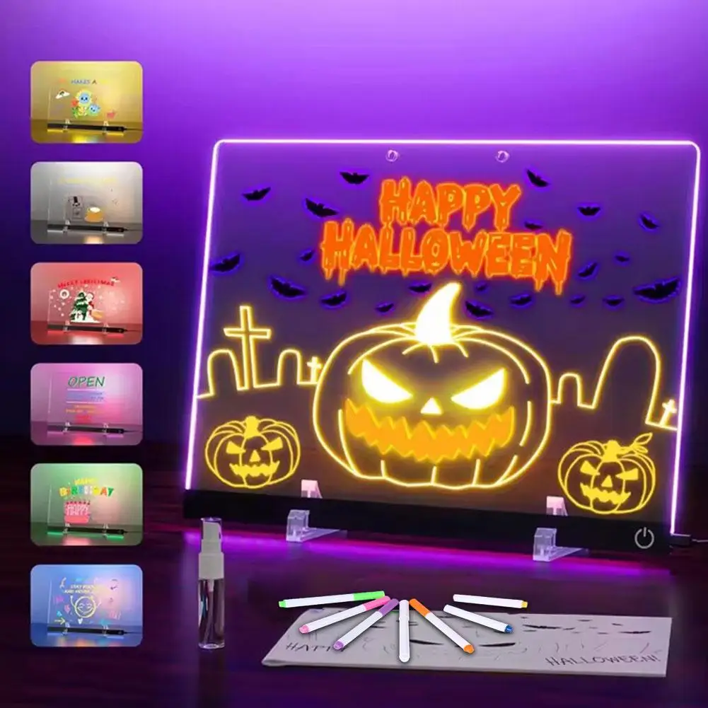 Magiczna Tablica do Rysowania dla Dzieci: Tablet LCD wielokrotnego użytku, Świecąca Tablica do Rysowania z Możliwością Ścierania dla Dzieci w Wieku 3-6+ |   Tablica z zabawnymi edukacyjnymi zabawkami