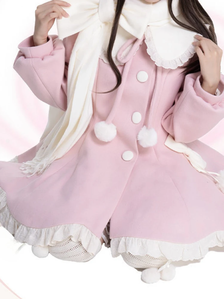 اليابانية Kawaii لوليتا فستان حلو 2025 المرأة Y2k الجمالية لطيف فساتين غير رسمية واحدة الصدر الدانتيل تنورة الحفلات الخريف الشتاء #6