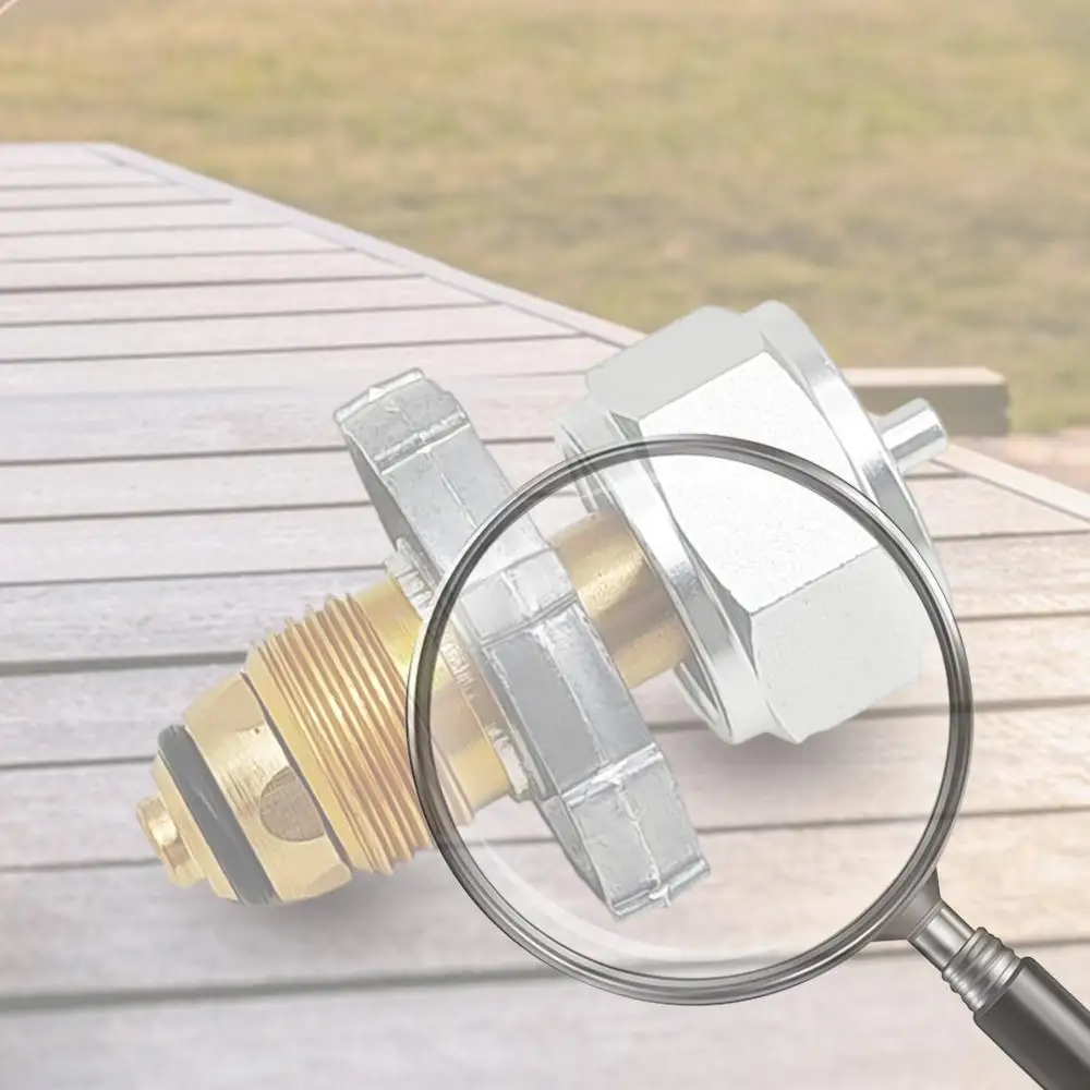 

Адаптер для заправки пропановых баллонов, медный портативный адаптер для пропановых баллонов, регулятор давления газа для газовых баллонов, адаптер для баллонов для барбекю и пикника