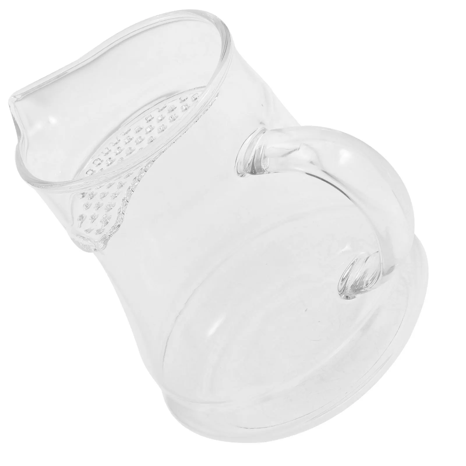 

Heat Resistant Tea Pitcher Glass Milk Dispenser Cup Teaware Accessory for Scented Green Black Tea Brewing Milk Cups with Handle