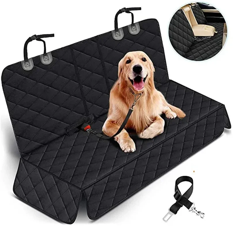 Car Dog Seat Cover For Back Seat Waterproof Auto Rear Pet Seat Protector Mat Nonslip Universal Safety Carrier For Outing Dogs