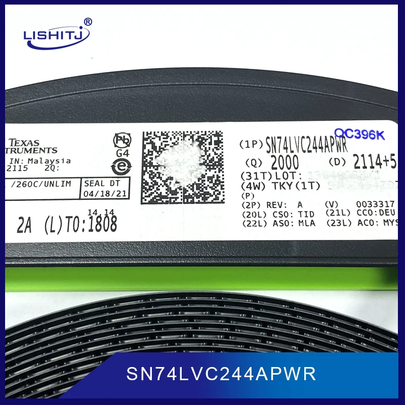 Puce logique avec sortie tampon à huit voies, SN74LVC244APWR TSSOP20
