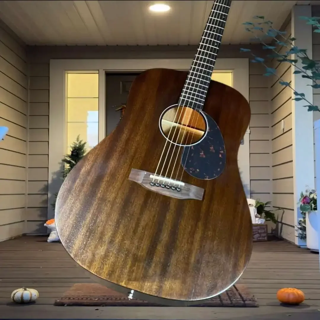 D15M StreetMaster Acoustic Guitar Distressed Mahogany Tortoise Pickguard Warm Tone Beginner Intermediate Strumming Fingerstyle