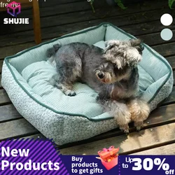 Dog Bed for Medium Small Japan Dogs Rectangle Washable Sleeping Pet Sofa Bed Soft Calming Korea Cat Puppy Beds for Indoor Cats