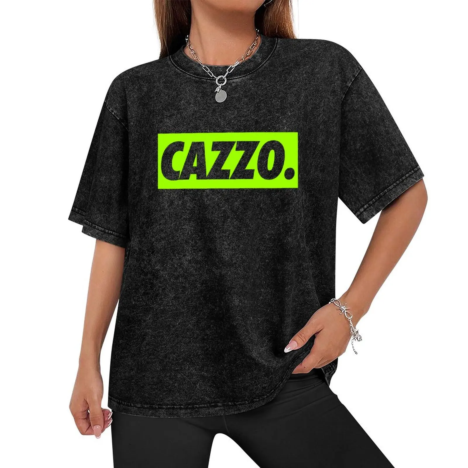 Just CAZZO neon green NEW T-Shirt topping tees baggy shirts mens big and tall t shirts