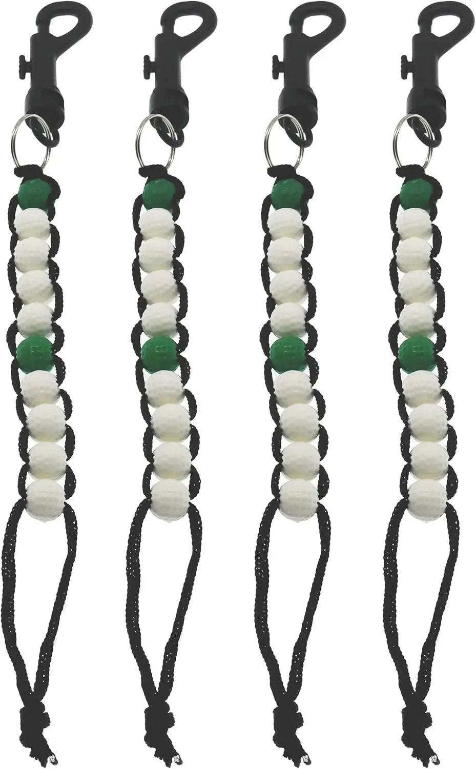 4Pcs Golf Beads Score Counter Stroke Count with Clip Keeper Putting Score Counters Hook to Belt Bag