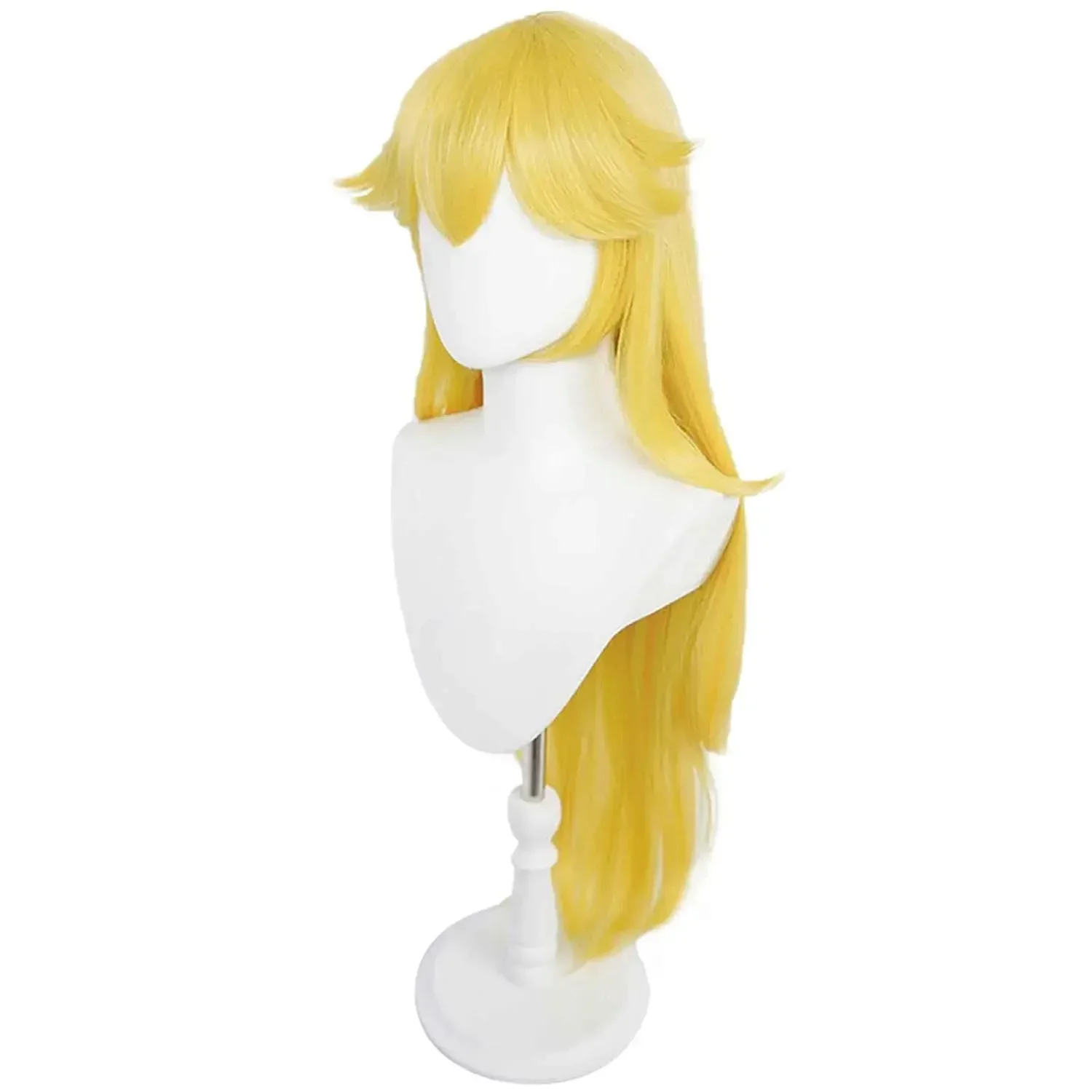 Anime Princess Wig Long Wavy Halloween Cosplay Wig Yellow Costume Party Wigs Yellow Princess Wig Peach Wig