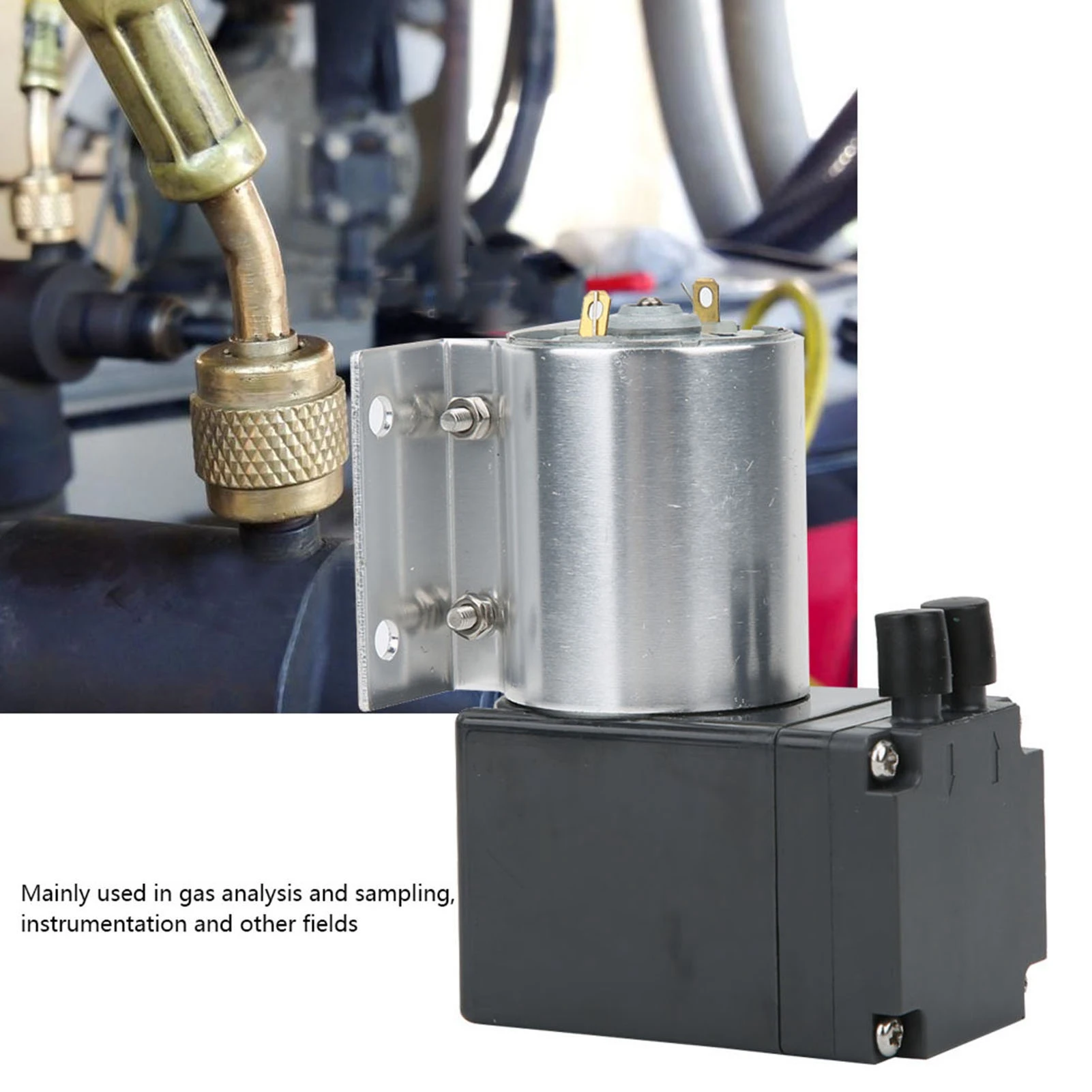 Gas Analysis Pump Accessories Vacuum Pump Vacuum Suction Pump Negative Pressure with Stand ‑80kpa 10W DC24V/DC12V Suction Pump