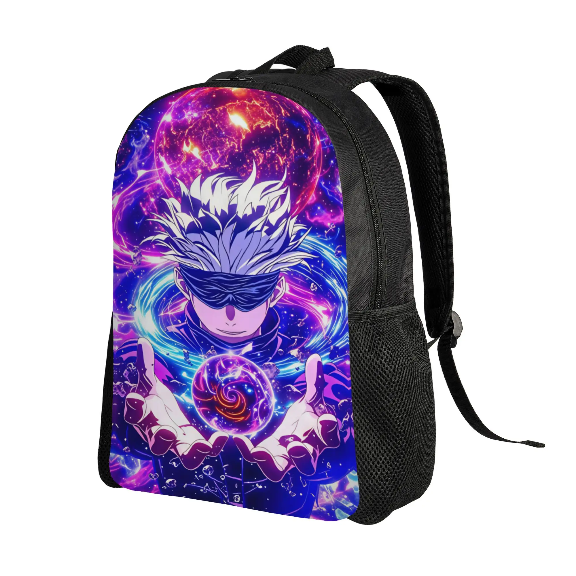 Anime J-Jujutsus K-Kaisens Backpack  Student Unisex Polyester University Backpacks Big Novelty High School Bags Rucksack