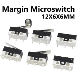 20PCS 3 Pins 1A 125V Mini Micro Limit Switch Terminals SPDT Roller Arc lever Snap Action Push Micro Mouse switches C NO NC PCB