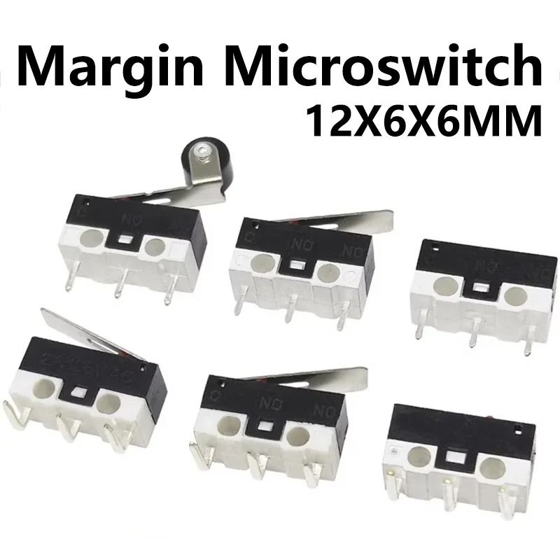 20 SZTUK 3-pinowe 1A 125V Mini mikroprzełączniki krańcowe SPDT Roller Arc lever Snap Action Push Micro Mouse switches C NO NC PCB