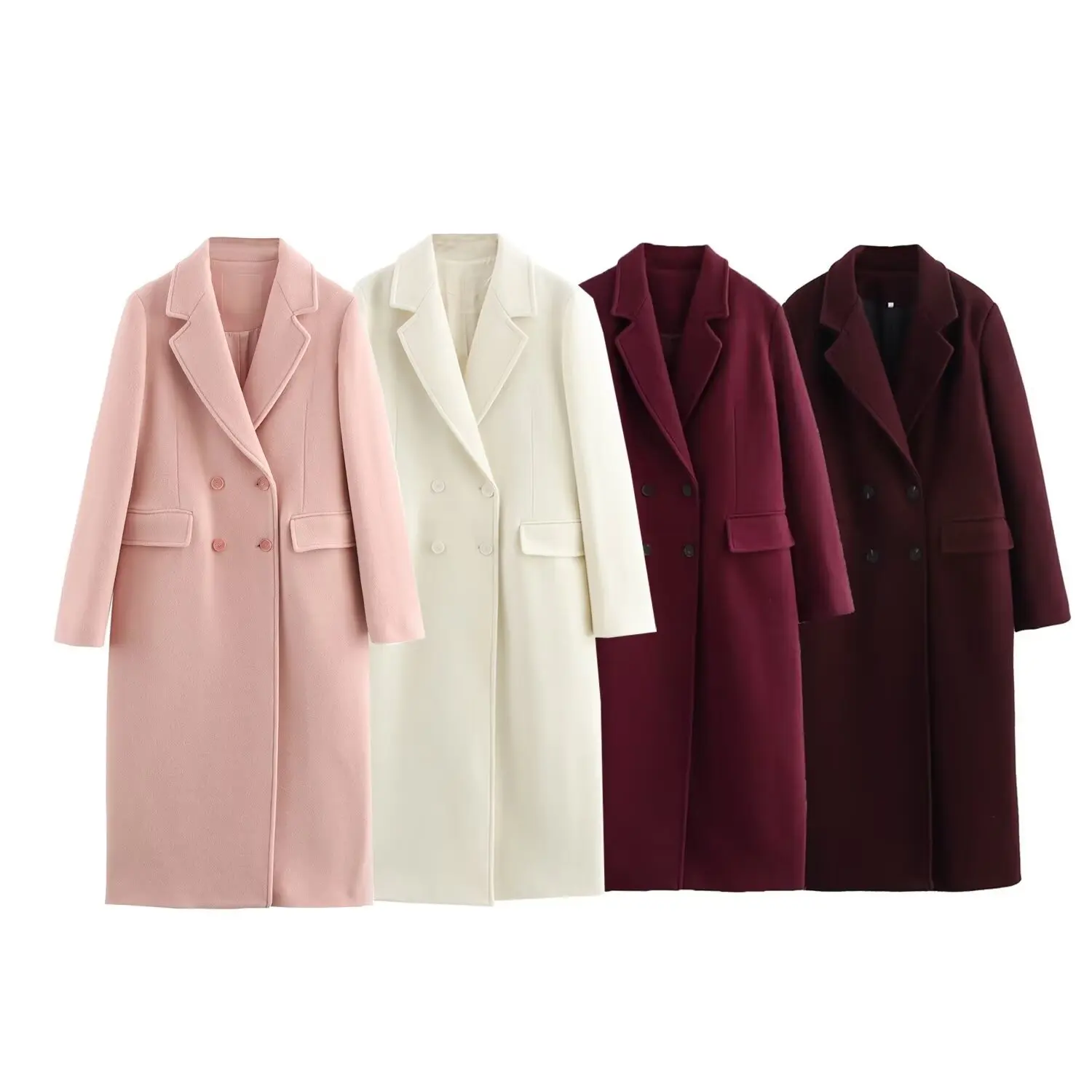 European and American style women's clothing new, loose and thin temperament blended coat coat