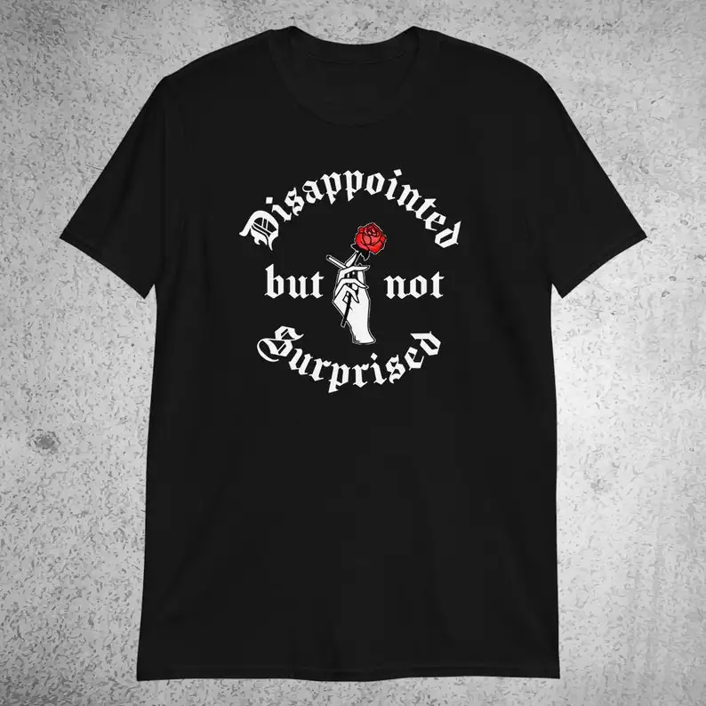 Disappointed But Not Surprised Shirt Grunge Grunge Clothing Aesthetic Clothes Alternative Sarcastic Tee Tops Unisex Streetwear