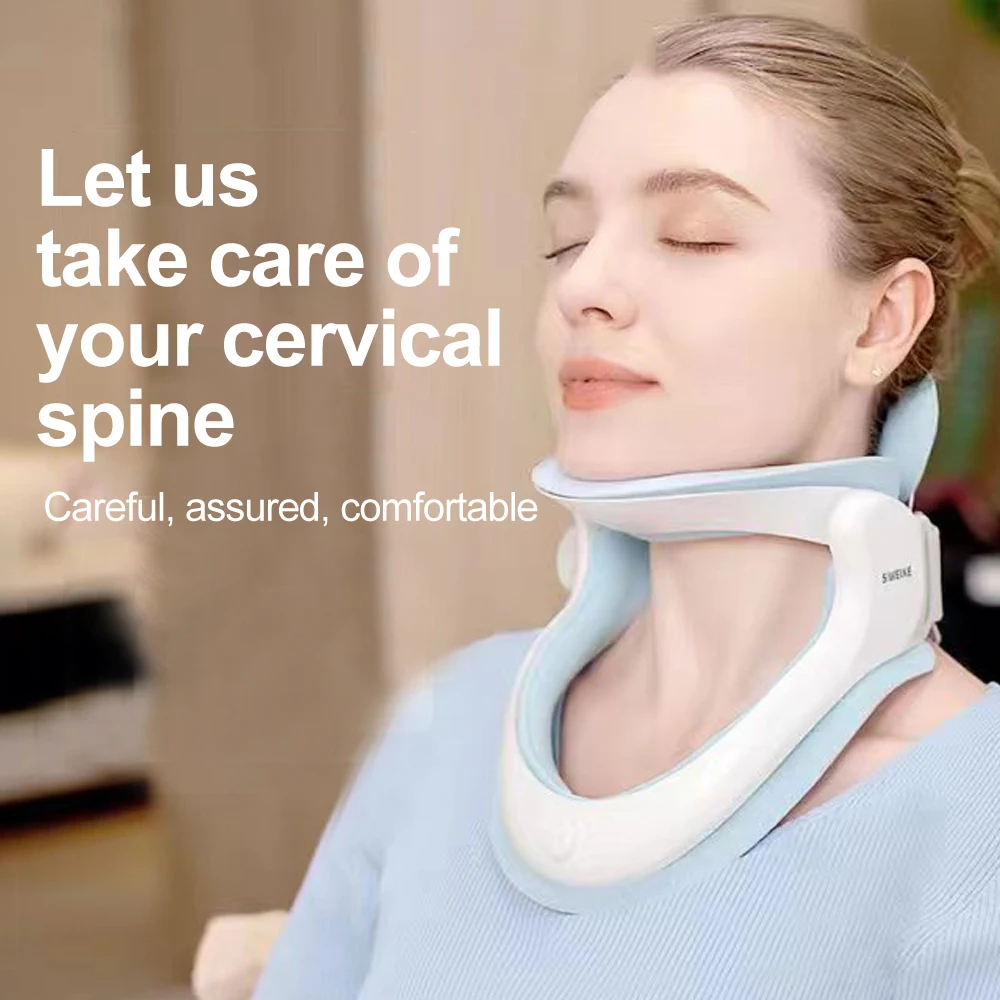 

Cervical Neck Traction Device, Home Use Neck Traction Easy to Wear and Fully Adjustable for Home Use to Relieve Neck Pressure