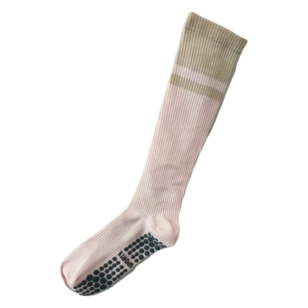 

Professional Anti-slip Yoga Socks Silicone Deodorizing Sport Stockings Grip Compression Fit Long Tube Socks Yoga Practice