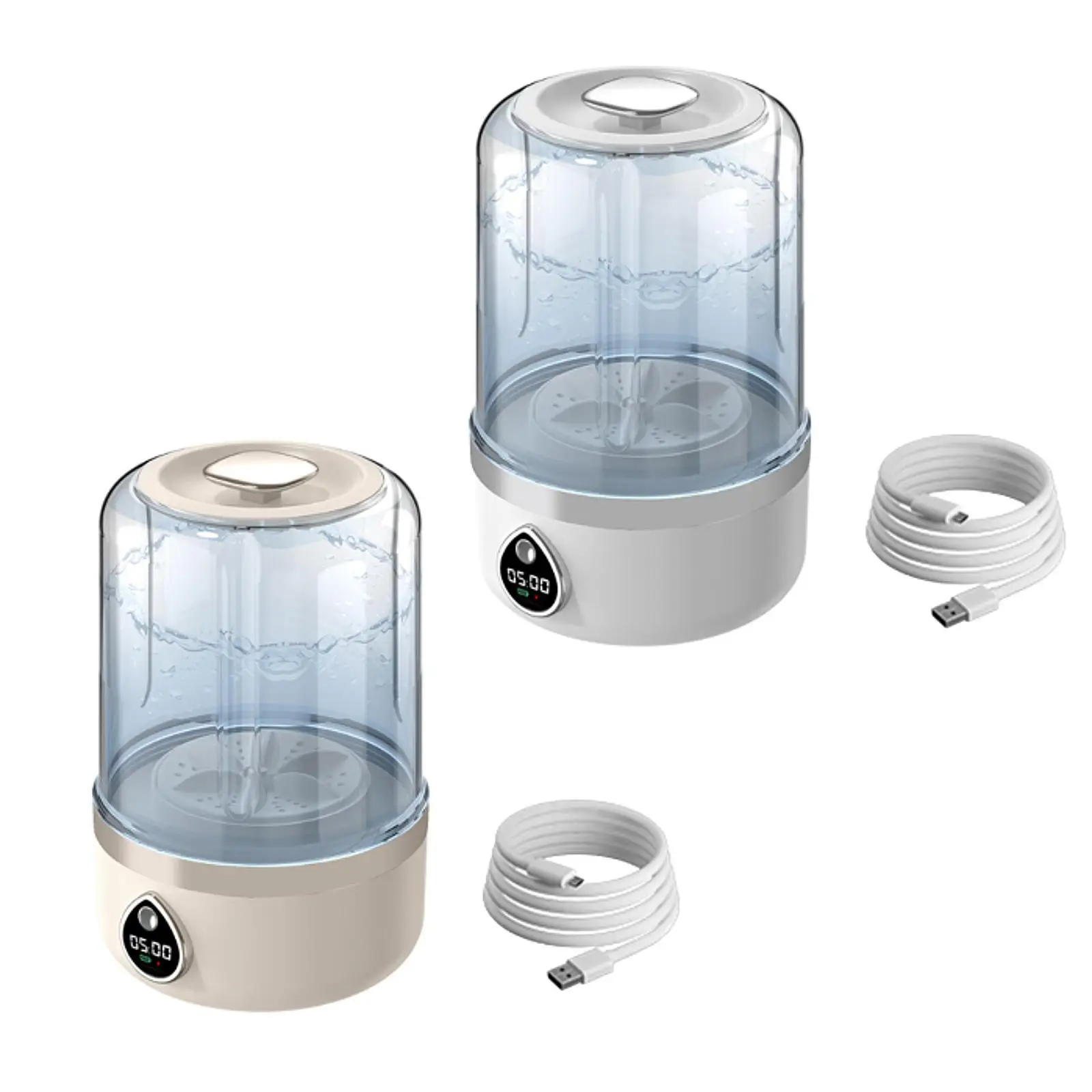Portable Washing Machine Energy Efficient Cleaning Compact Deep Cleans Mini Laundry Washer LED Display Hotel Apartment Home