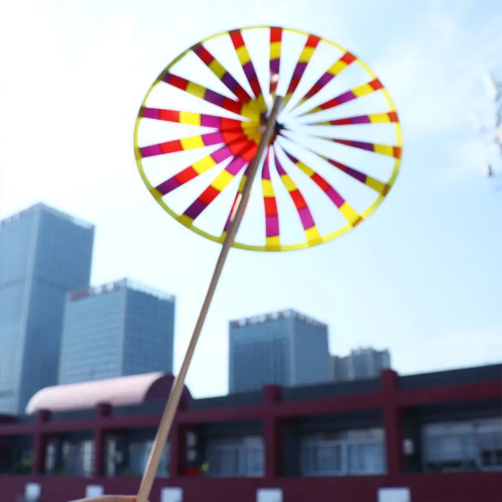 Interés amusants pour enfants, cadeaux pour décoration de jardin, jouets moulin à vent rotatifs, moulin à vent monocouche