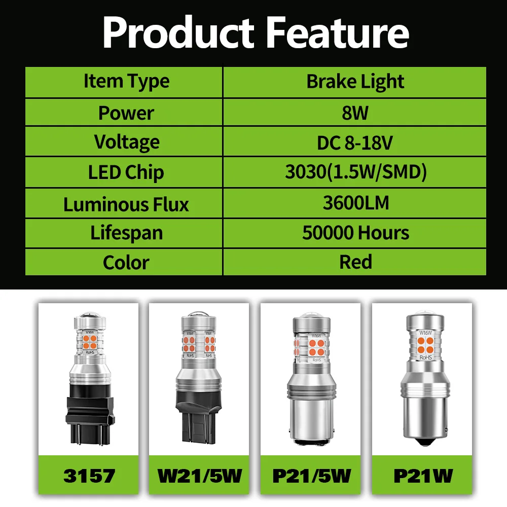 Acessórios de luz de freio LED para Lada Granta, 2190, 2191, 2192, 2194, 2011, 2012, 2013, 2014, 2015, 2016, 2017, 2018, 2019, 2020, 2021, 2pcs