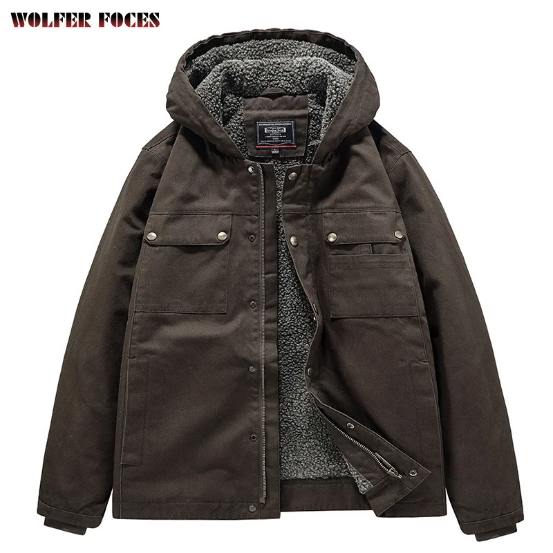 

Hooded Jackets Clothes Men Men's Knitted Coat Cold FASHION Winter Sweat-shirt Mens Cardigans Style Clothing Down Light Windbreak