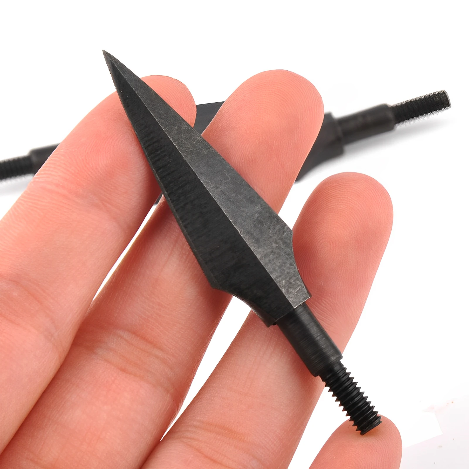 6/12/24pcs 125 Grain Arrow Broadheads High Carbon Steel  for Archery Hunting Fishing Compound Bow Crossbows Recoil Arrowheads