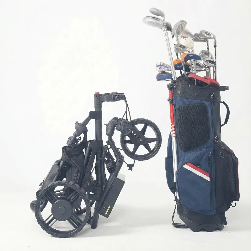 

36V Lithium Battery Electric Golf Trolley Remote Control 6 Axis Gyroscope Straight Tracker 40 Degree Slope Climb Dual Motor DHC