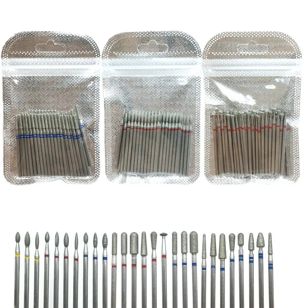 

Электрическая дрель для ногтей, 50 шт., набор сверл для чистки кутикулы, фреза для дизайна ногтей, электрические биты, аксессуары, отшелушивающие