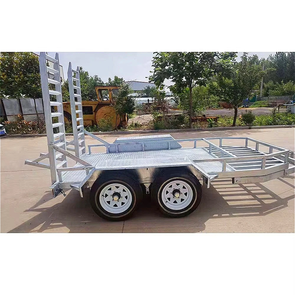 Hot-selling 2500kg Heavy-duty Car Transport Trailer / Mini Excavator Transport Trailer